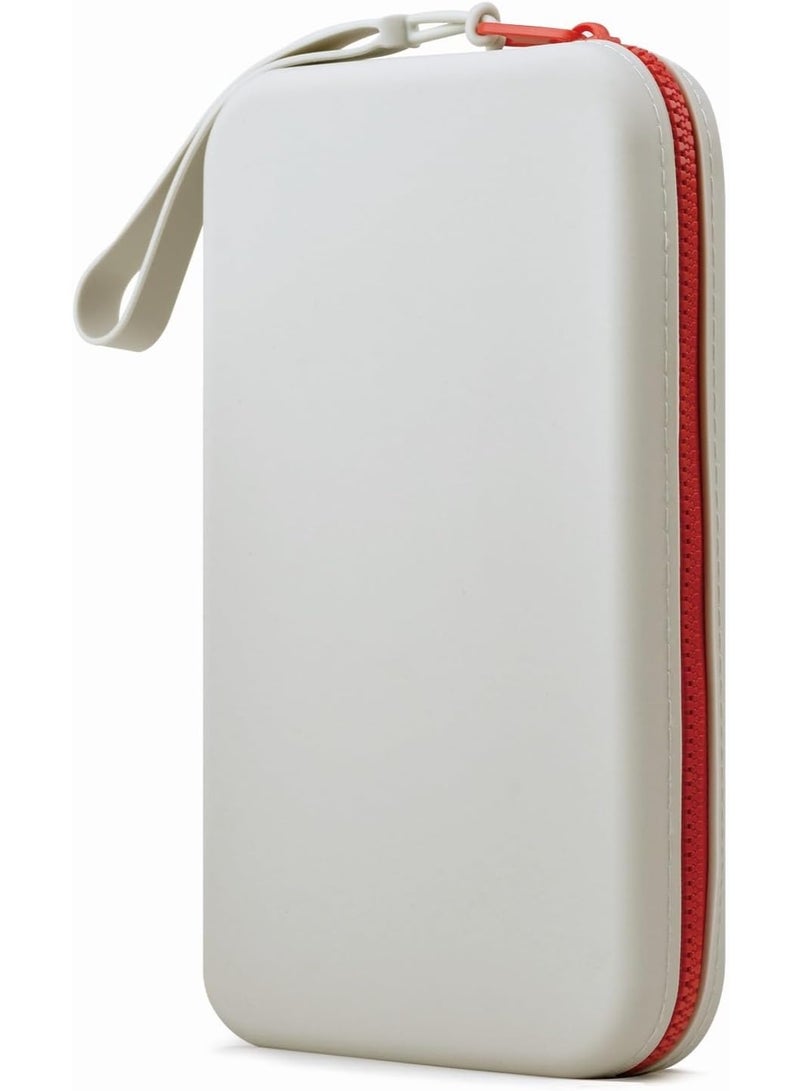 تنظيم فرشاة ماكياج السفر مصنوع من السيليكون مقاوم للماء سهل التنظيف مع إغلاق السحاب. هذه حقيبة ماكياج صغيرة لطيفة تحمل ما يصل إلى 10 فرشات ماكياج.  (رمادي فاتح) - Image 1